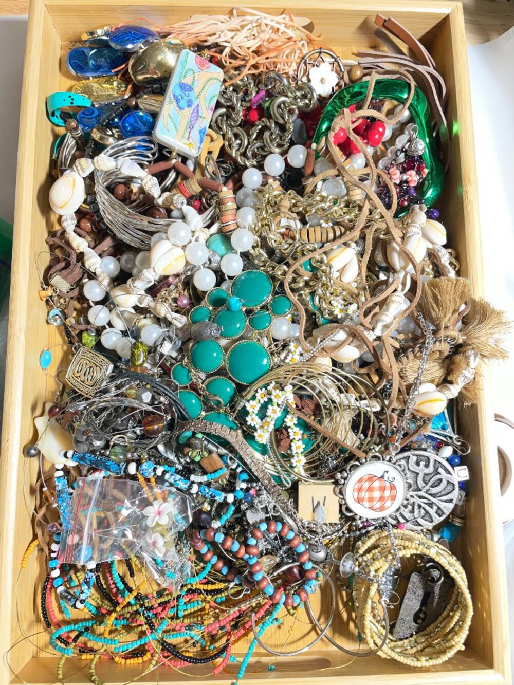 Huge Craft Repair Junk Tangled Findings Parts Jewelry Mix 3.1 Lbs Lot C120